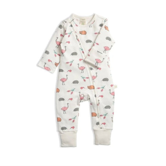 Tiny Twig Organic Cotton Zipsuit - Bush Buddies