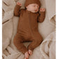 Confetti Kidz Zipsuit - Chocolate Pointelle