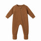Confetti Kidz Zipsuit - Chocolate Pointelle