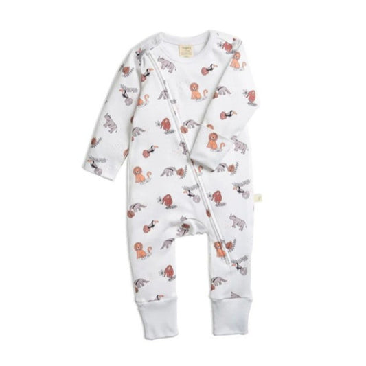 Tiny Twig Organic Cotton Zipsuit - Desert Dash