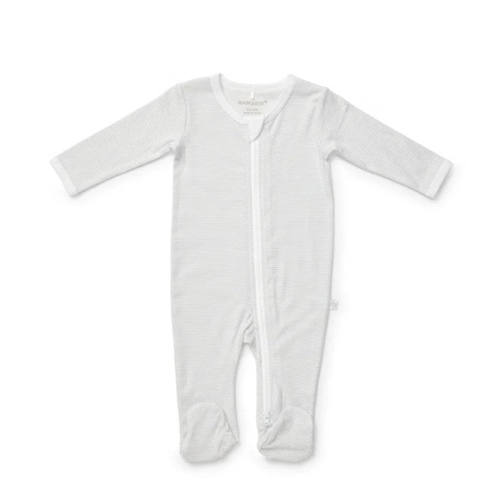 Marquise Zipsuit - 2 pk Grey Stripe/Spot