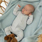 Confetti Kidz Zipsuit - Soft Blue Rib