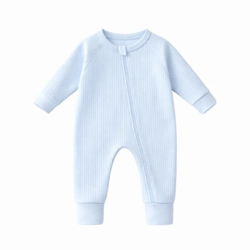 Confetti Kidz Zipsuit - Soft Blue Rib