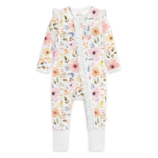 Confetti Kidz Bamboo Zipsuit - Sweet Florals
