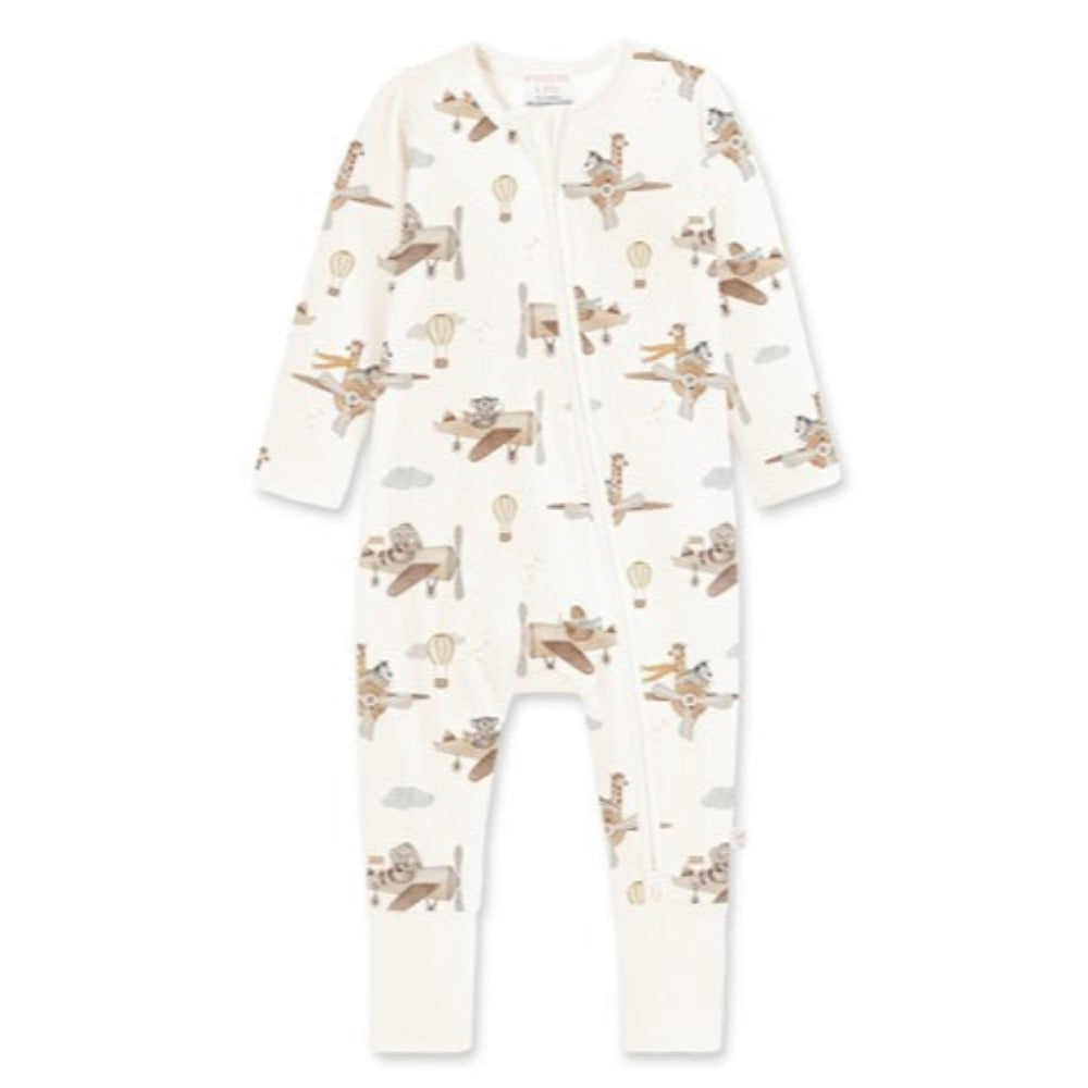 Confetti Kidz Bamboo Zipsuit - Up and Away