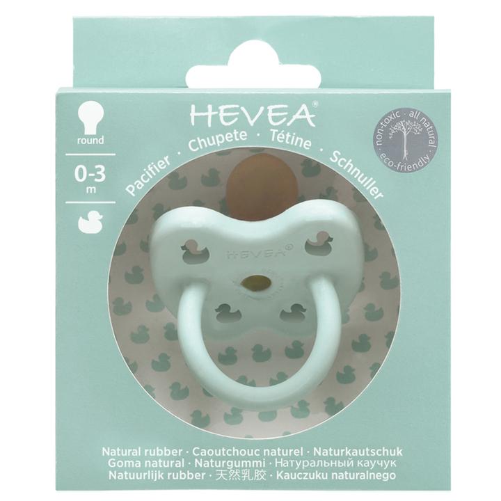 Hevea Colour Pacifier 0-3 mths Round - Mint