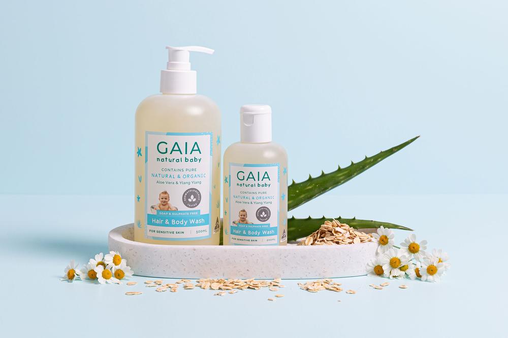 Gaia hair top and body wash