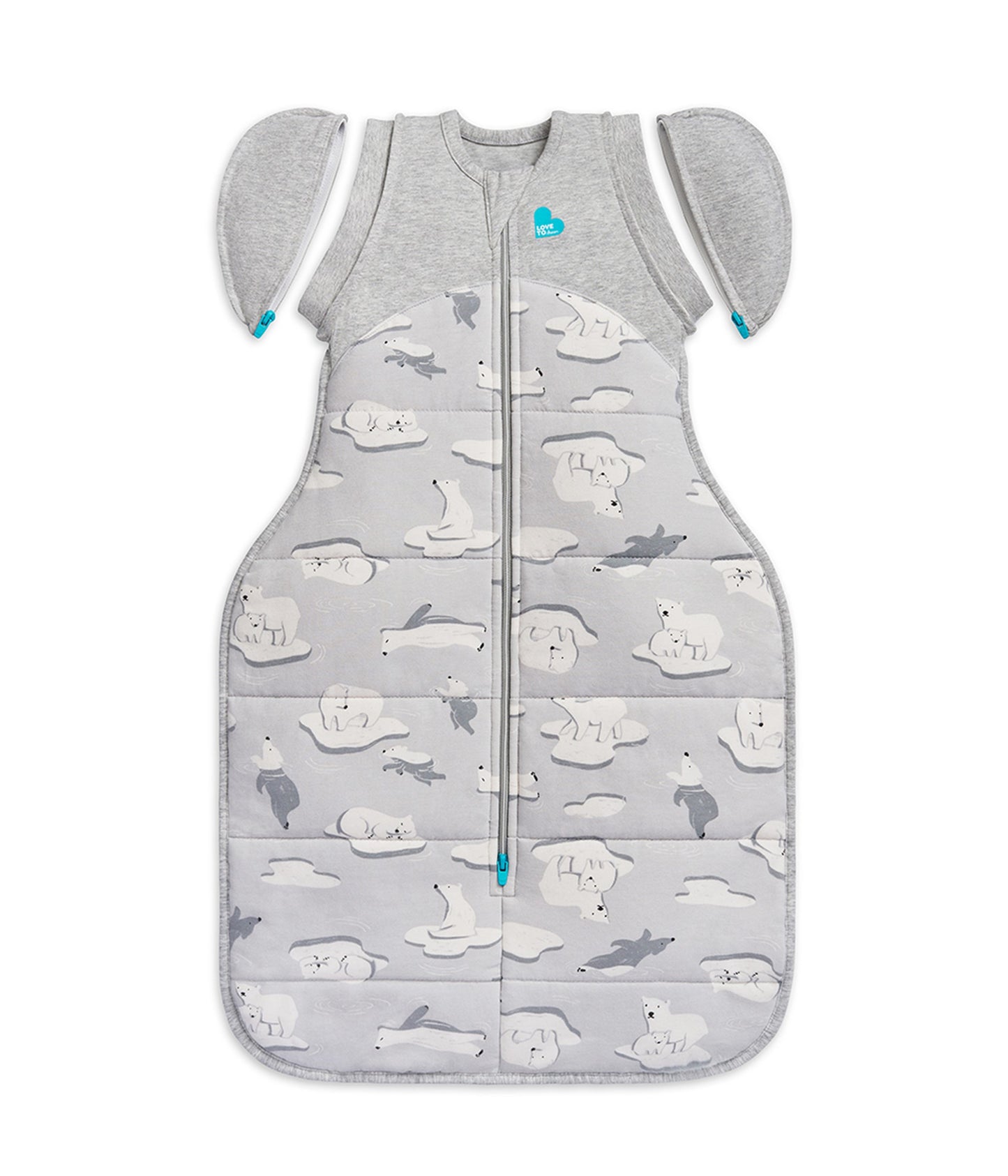 Love To Dream Swaddle Up Transition Bag Extra Warm 3.5 Tog - Grey Sth Pole