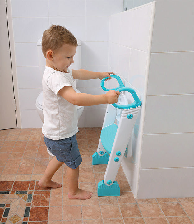 Dreambaby F6015 Step Up Toilet Topper Aqua/White