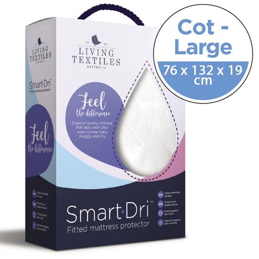 Living Textiles Smart Dri Fitted Mattress Protector - Cot Large