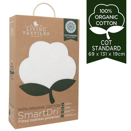 Living Textiles Organic Smart-Dri Protector - Cot Standard