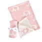 es kids Knitted Baby Blanket Pink Elephant
