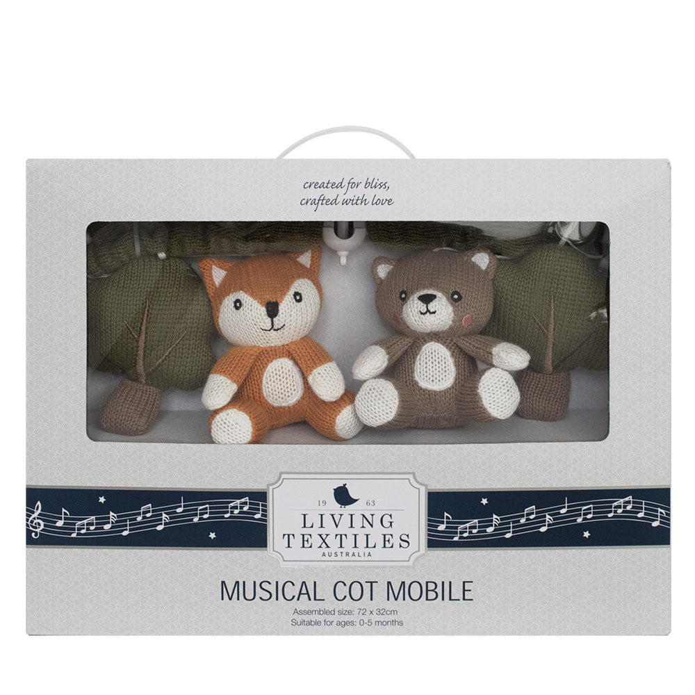 Living Textiles Musical Mobile Set - Forest Retreat