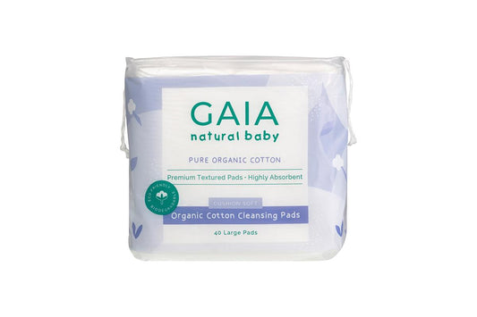 GAIA Natural Baby Organic Cotton Cleansing Pads 40 pk