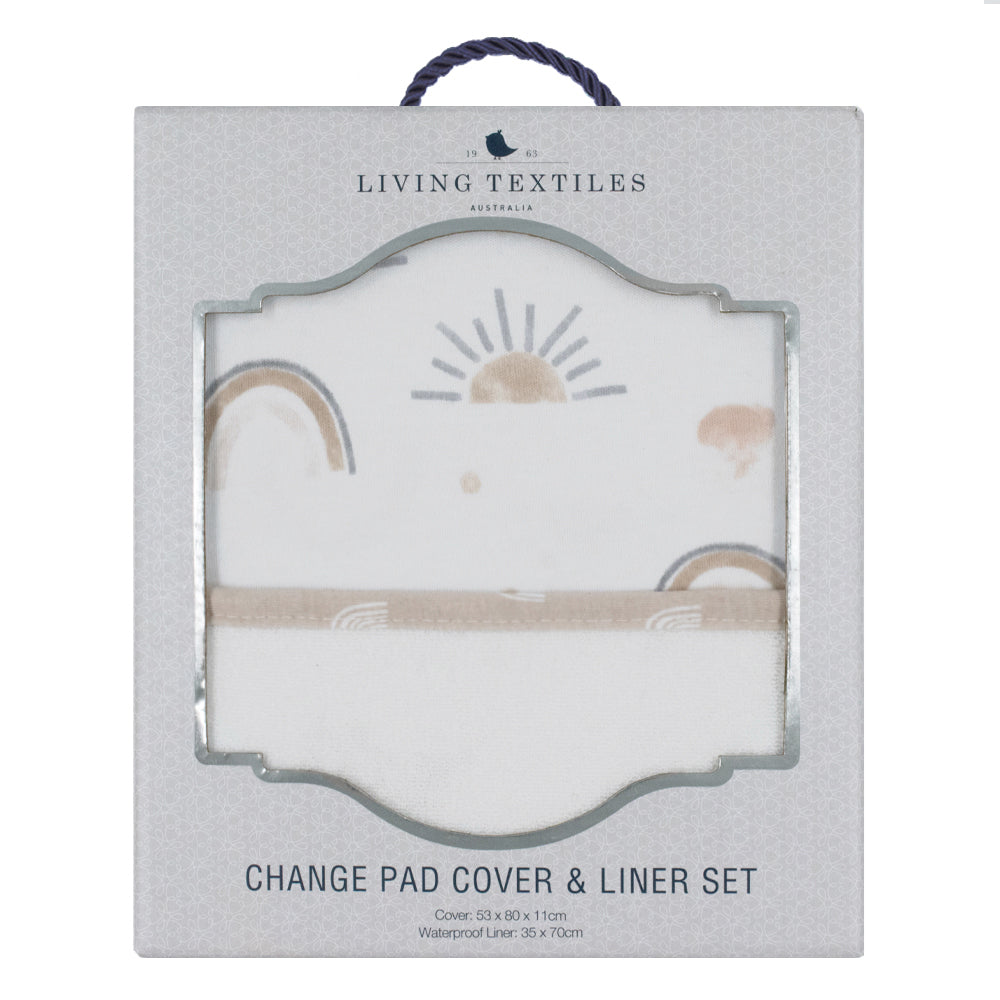 Living Textiles Happy Sloth Change Pad Cover & Liner Set
