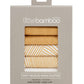 Little Bamboo Muslin Wash Cloths 6 Pk - Linear Sands Marigold