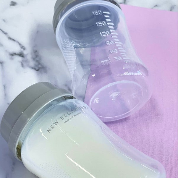 New Beginnings Breastmilk Storage Bottles 180 ml 6 pk