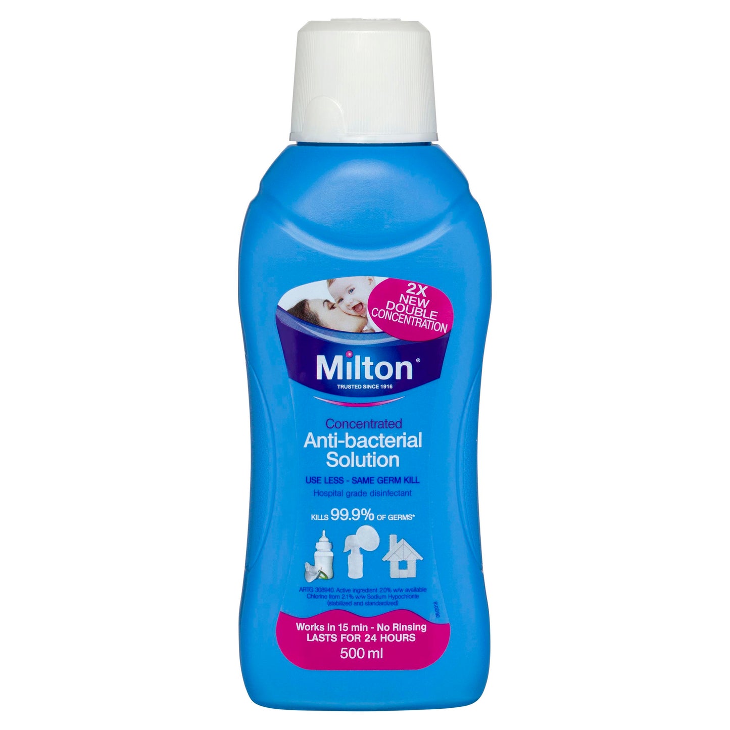 Milton Antibacterial Solution 500ml Double Concentration