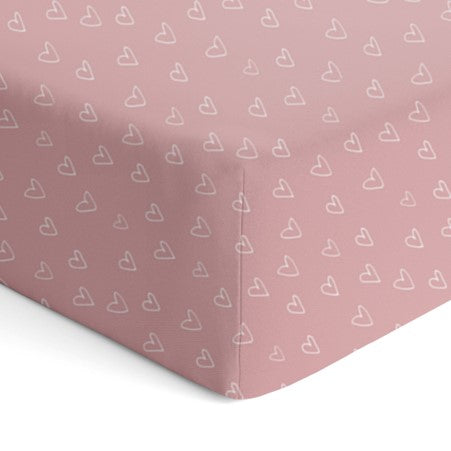 Bubba Blue Nordic Jersey Cot Fitted Sheet Dusty Berry/Rose 2 pk