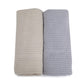 Bubba Blue Nordic Cellular Blanket Grey/Sand 2 pk