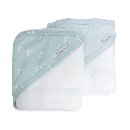 Bubba Blue Nordic Hooded Towel Dusty Sky/Mint 2 pk