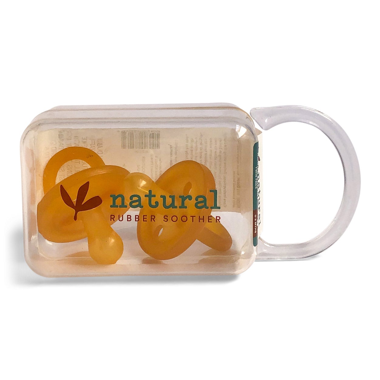 Natural Rubber Soother - Round Medium Twin Pack