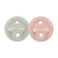 Bumi bebe Colour Pacifier - Twin Pack - Rose and Sage
