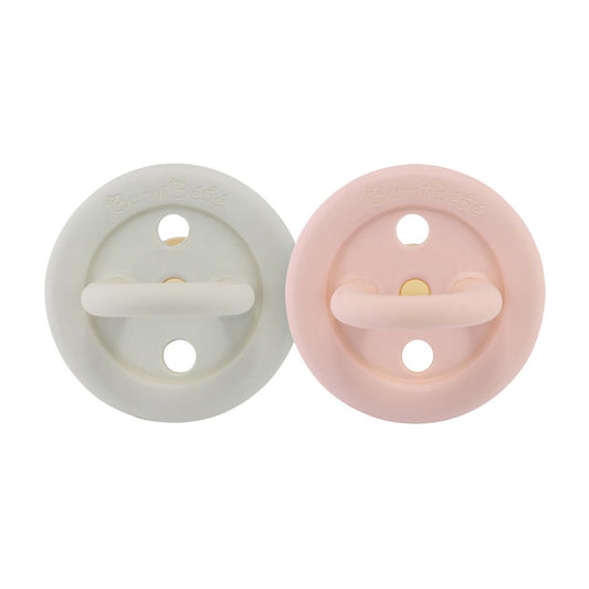 Bumi bebe Colour Pacifier - Twin Pack - Rose and Sage