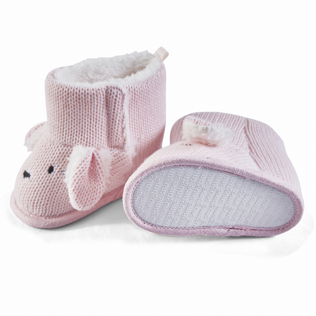 Snugtime Knitted Bunny Boot - Pink