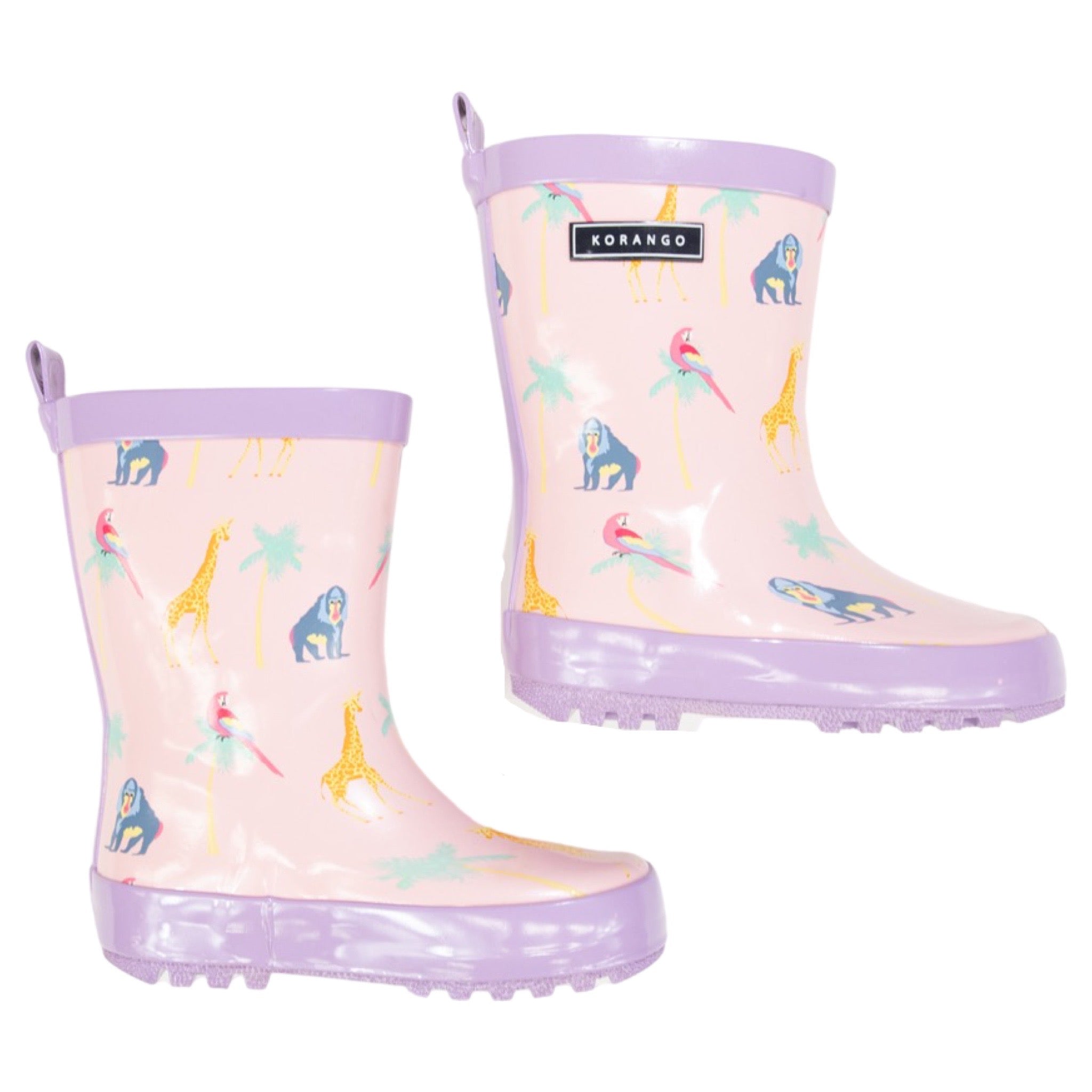 Korango Safari Gumboot - Lavender/Pink – babygoodswarehouse