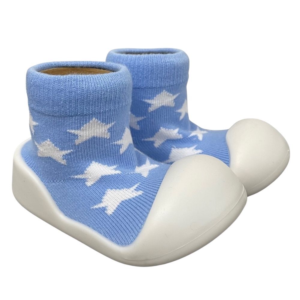 ES Kids Rubber Soled Socks - Blue Star