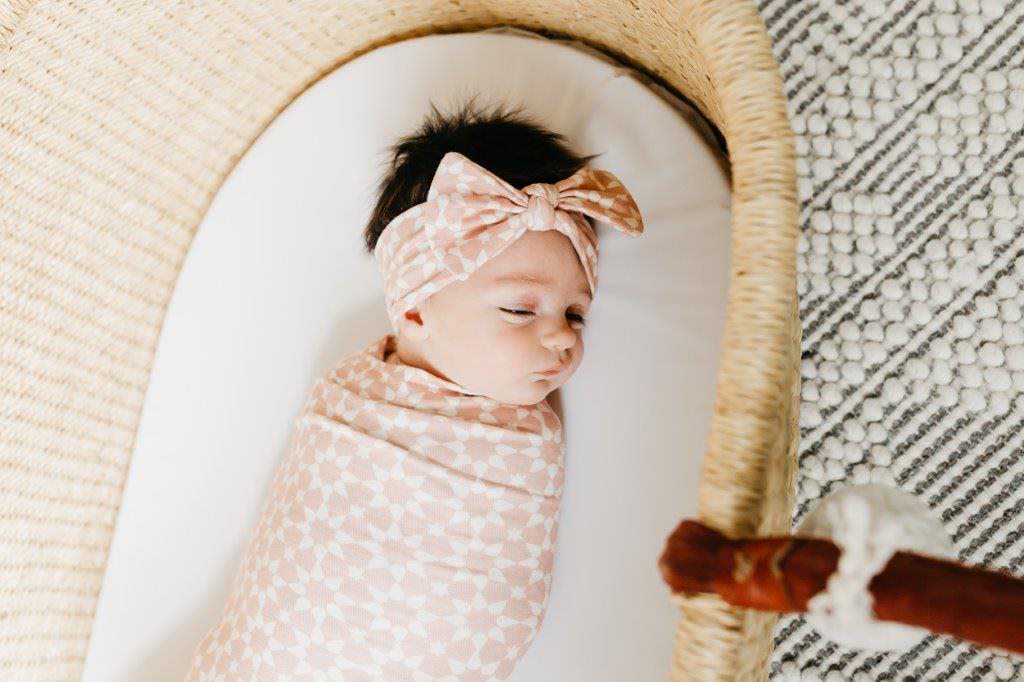 Copper Pearl Knit Swaddle Blanket - Star