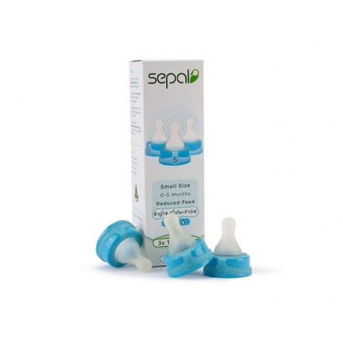 Sepal 3 pk Reduced Flow Teats - Small Teat/Extra Slow Flow