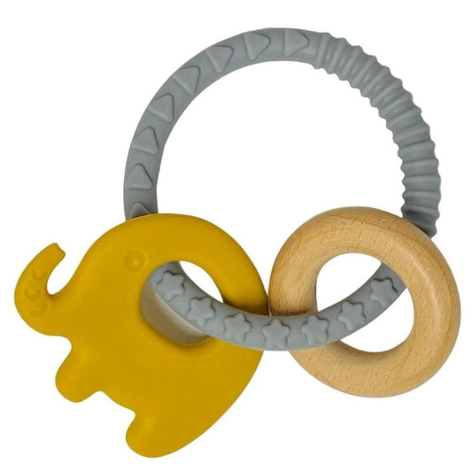 ES Kids Teether Silicone Ring Elephant