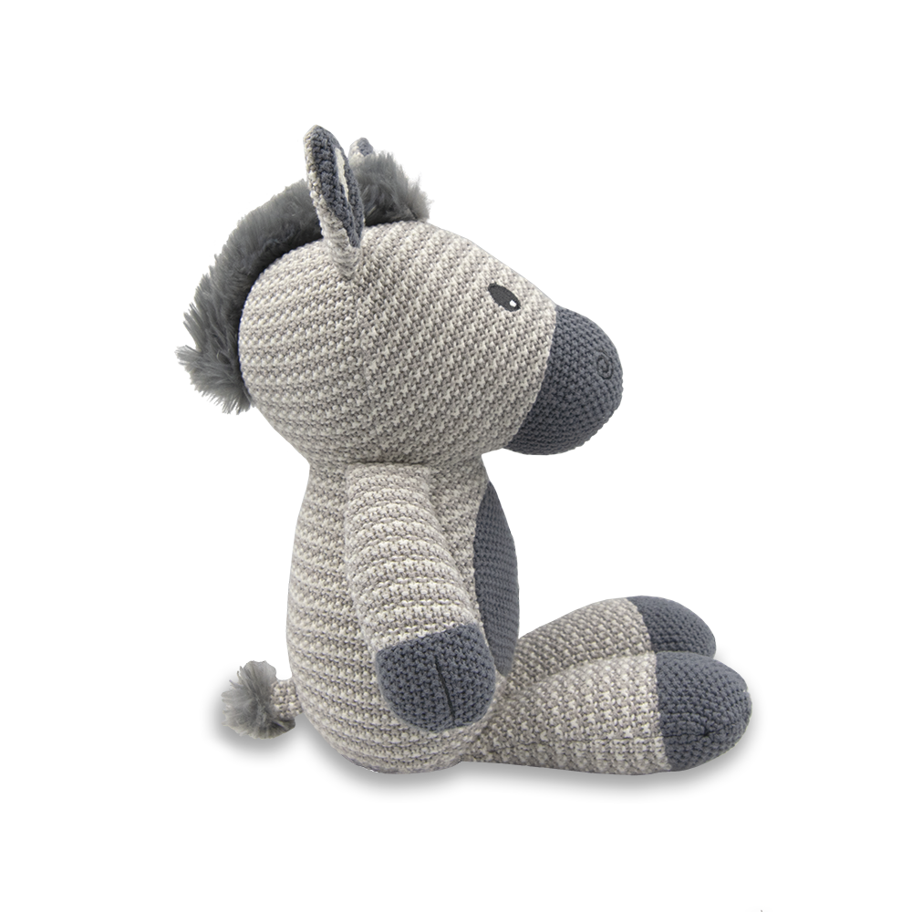 Living Textiles Whimsical Knitted Toy - Zac the Zebra