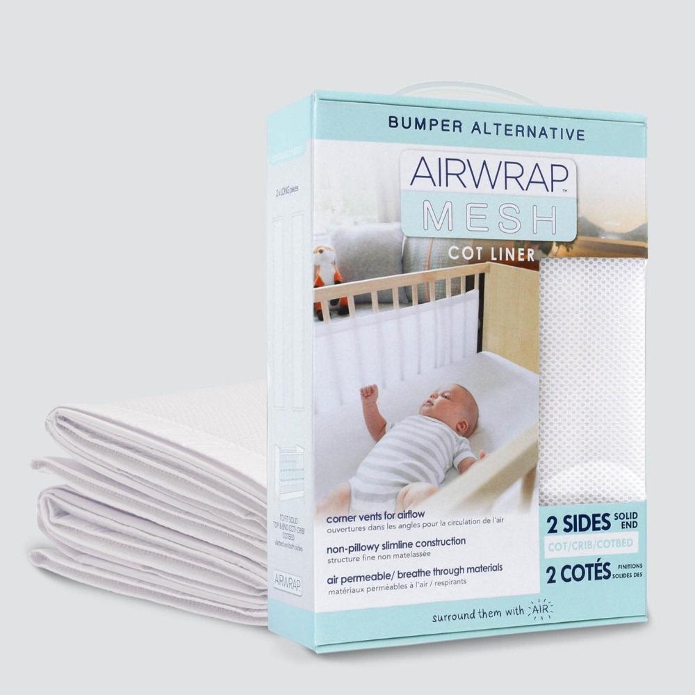 Airwrap Mesh Cot Liner 2 Sides White