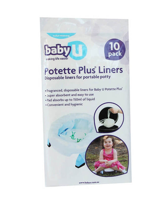 Baby U Potette Plus Liners 10 Pack