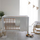 Bubba Blue White Bamboo Cot Waffle Blanket