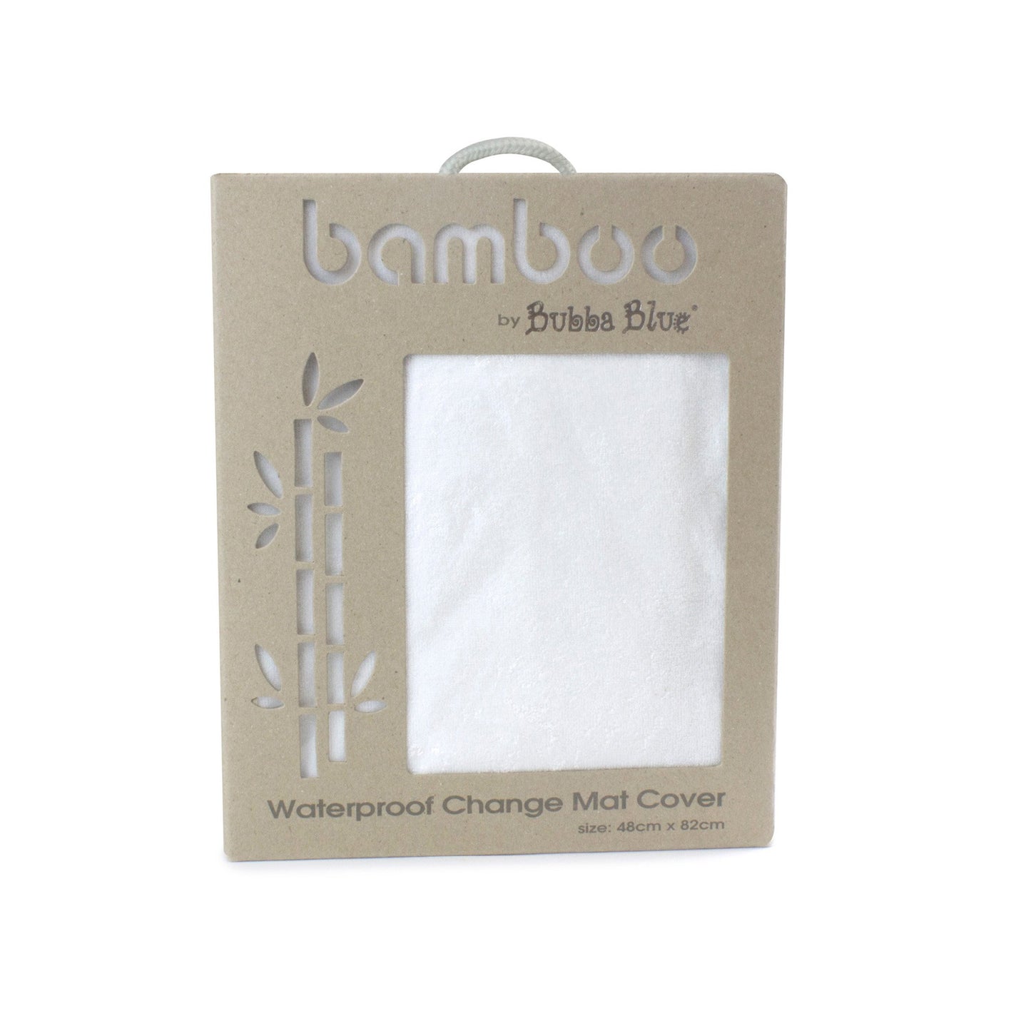 Bubba Blue White Bamboo Change Mat Cover (waterproof)