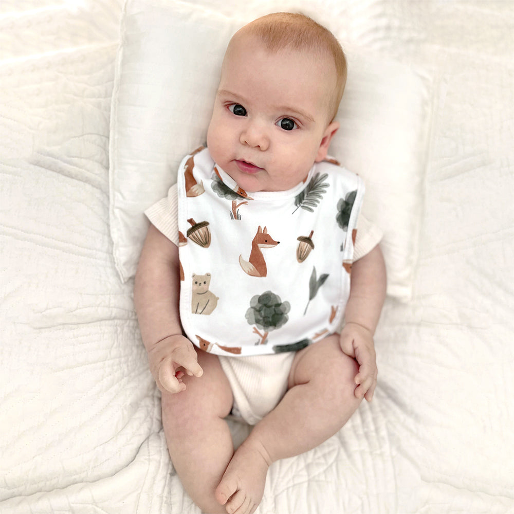 Living Textiles 2-pack Bibs - Forest Retreat