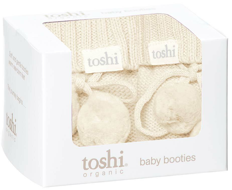 Toshi Organic Booties - Marley Cream