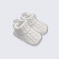 Playette Cable Knitted Bootie White - 0-6 mths
