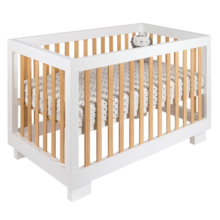Cocoon Luxe Cot & Mattress - White/Natural