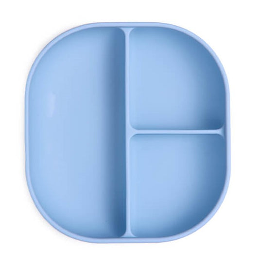 Cherub Baby Silicone Divider Plate - Cerulean