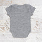 Merino Baby Short Sleeve Bodysuit - Grey Marle