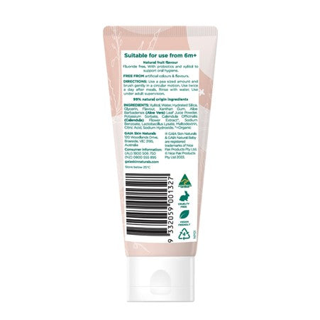 GAIA Natural Baby Natural Probiotic Toothpaste Fruit Smoothie 50 ml