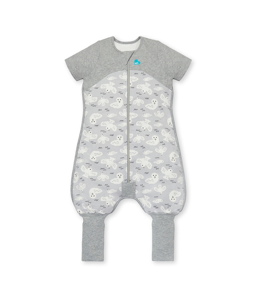 Love To Dream Organic Cotton Sleep Suit 1.0 Tog Grey Doves