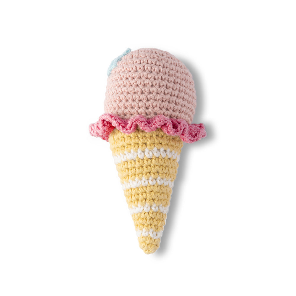 Weegoamigo Crochet Rattle - Isla Icecream