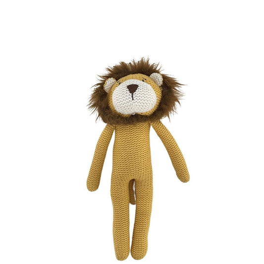 ES Kids Knitted Lion Rattle 25 cm