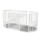 Cocoon Lolli Sprout 4 in 1 Cot with Mattresses - White